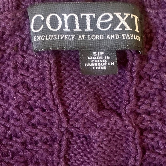 CONTEXT SWEATER EXCLUSIVELY AT LORD AND TAYLOR - Picture 3 of 5